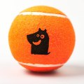 Mr.Kranch / Игрушка Мистер Кранч для собак Теннисный мяч большой с пищалкой оранжевый
