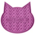 Mr.Kranch / Лизательный коврик Мистер Кранч для животных для Медленного поедания Силиконовый на присосках Фиолетовый