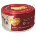 Мнямс Влажный корм для кошек и котят старше 6 месяцев Курица с говядиной в нежном желе (цена за упаковку)