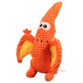 Mr.Kranch / Игрушка Мистер Кранч для собак Птерозавр плюшевая с пищалкой оранжевая