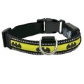 Buckle-Down / Ошейник Бакл-Даун для собак светящийся Бэтмен желтый