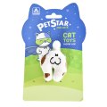 Pet Star / Игрушка Пет Стар для кошек ПОПКА КОТА белая-бежевая, плюшевая