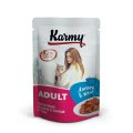 Karmy Adult / Влажный корм Паучи Карми для взрослых кошек Лосось в желе (цена за упаковку)