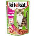 Kitekat / Паучи Китикет для кошек Ягненок в соусе (цена за упаковку)