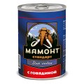 Мамонт Стандарт / Консервы для взрослых собак с Говядиной (цена за упаковку)