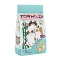 Toshiko / Комкующийся наполнитель Тошико для кошачьего туалета Древесный Зеленый чай