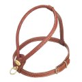Camon / Шлейка Камон для собак кожаная Коричневая