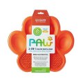 PetDreamHouse Paw 2-in-1 Slow Feeder & Lick Pad Orange Easy / Миска ПетДримХаус Лапа 2в1 для собак и кошек для медленного кормления 540г