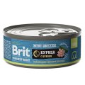 Brit Premium by Nature Mini Breeds / Консервы Брит для взрослых собак Мелких пород Курица с цукини (цена за упаковку)