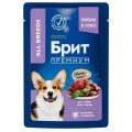 Brit Premium All Breeds / Паучи Брит Премиум для взрослых собак всех пород Ягненок в соусе (цена за упаковку)