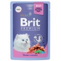 Brit Premium Jelly Rabbit Chunks Kitten / Паучи Брит Премиум для Котят Кролик в желе (цена за упаковку)