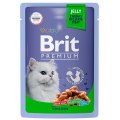 Brit Premium Jelly Chicken / Паучи Брит Премиум для кошек Цыпленок в желе (цена за упаковку)