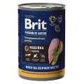 Brit Premium by Nature / Консервы Брит для собак с Чувствительным пищеварением Индейка с тыквой (цена за упаковку)