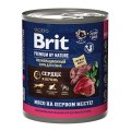 Brit Premium by Nature / Консервы Брит для собак всех пород Сердце и печень (цена за упаковку) Новинка