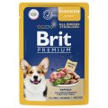Brit Premium All Breeds Sterilised / Паучи Брит Премиум для взрослых Стерилизованных собак всех пород Курица в соусе (цена за упаковку)