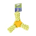 Pet Star / Игрушка Пет Стар для собак КАНАТ ЗЕЛЕНЫЙ ТРЕУГОЛЬНЫЙ TPR, полиэстер, хлопок