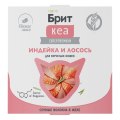 Brit Care / Влажный корм (Ламистеры) Брит Кеа для кошек Индейка и Лосось в желе (цена за упаковку)