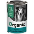 Organix / Консервы Органикс для собак Кролик с зеленым горошком (цена за упаковку)
