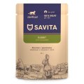 Savita / Влажный корм Савита для стерилизованных кошек с кроликом и овощами в соусе (цена за упаковку)