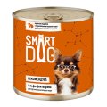 Smart Dog / Консервы Смарт Дог для взрослых собак и щенков Кусочки Индейки с перепелкой в нежном соусе (цена за упаковку)