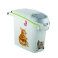 Curver PetLife / Контейнер Кервер Петлайф для корма с рисунком Кошачьи Цап-царапки объем 23 л (10 кг)
