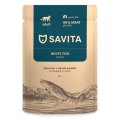 Savita / Влажный корм Савита для кошек белая рыба с тыквой в желе (цена за упаковку)