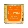 Savita / Влажный корм Консервы Савита для собак Курица с морковью и зеленым горошком (цена за упаковку)