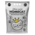 Homecat Silver series / Комкующийся наполнитель Хоумкэт премиум для кошачьего туалета