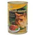 Ночной охотник / Влажный корм Консервы для кошек Курица  кусочки в соусе (цена за упаковку)