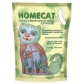 Homecat / Силикагелевый наполнитель Хоумкэт для кошачьего туалета аромат Алоэ Вера