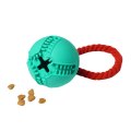 Homepet Silver Series / Игрушка Хоумпет для собак Мяч с канатом с отверстием для лакомств Каучуковый D 7,6 см х 8,2 см Homepet Silver Series / Игрушка Хоумпет для собак Мяч с канатом с отверстием для лакомств Каучуковый D 7,6 см х 8,2 см