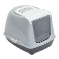 Homecat / Туалет Хоумкэт для кошек закрытый с дверцей серый
