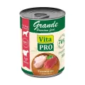 Vita Pro Grande / Влажный корм Консервы Вита Про для собак Телятина с индейкой кусочки в соусе (цена за упаковку)