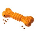 Homepet Silver Series / Игрушка Хоумпет для собак Косточка для Чистки зубов с отверстиями для лакомств Каучук Оранжевая Homepet Silver Series / Игрушка Хоумпет для собак Косточка для Чистки зубов с отверстиями для лакомств Каучук Оранжевая