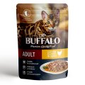 Mr.Buffalo Adult Chicken / Паучи Мистер Бафало для взрослых кошек Цыпленок в соусе (цена за упаковку)