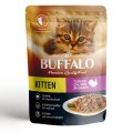 Mr.Buffalo Kitten Turkey / Паучи Мистер Бафало для Котят Индейка на пару в соусе (цена за упаковку)