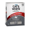 Cat's White Box Activated Carbon / Комкующийся наполнитель Кэтс Уайт для кошачьего туалета с Активированным углем