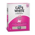 Cat's White Box Baby Powder / Комкующийся наполнитель Кэтс Уайт для кошачьего туалета с ароматом Детской присыпки