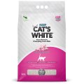 Cat's White Baby Powder Scented / Комкующийся наполнитель Кэтс Уайт для кошачьего туалета с ароматом Детской присыпки