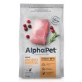 AlphaPet Superpremium Monoprotein / Сухой корм АльфаПет для взрослых кошек Индейка