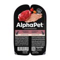 AlphaPet Superpremium / Влажный корм Ламистеры АльфаПет Паштет для взрослых собак Говядина (цена за упаковку)