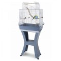 IMAC Matilde / Клетка Аймак для птиц Хром, Морозно-голубая на колесах и подставке