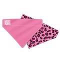 Max & Molly / Двухсторонняя бандана Макс и Молли на ошейник для собак Розовый леопард