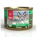 Blitz Holistic Sterilised / Консервы Блиц для Стерилизованных кошек и Кастрированных котов нежное Суфле Кролик с Индейкой (цена за упаковку)