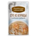 Деревенские лакомства / Суп для кошек из Курицы с креветкой и гребешком (цена за упаковку)