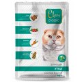 Clan Classic / Паучи Клан для кошек Кусочки в соусе Утка, брусника, морковь (цена за упаковку)