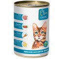 Clan Classic / Консервы Клан для кошек Мясное ассорти с Языком конс (цена за упаковку)