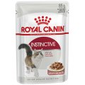 Royal Canin Instinctive / Влажный корм (Консервы-Паучи) Роял Канин Инстинктив для Взрослых кошек старше 1 года в Соусе (цена за упаковку)