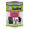 Zooring / Консервы Зооринг для взрослых кошек кусочки в желе Кролик с Индейкой (цена за упаковку)