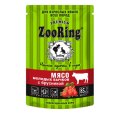 ZooRing / Влажный корм Зооринг Паучи для стеризованных кошек Мясные кусочки в соусе Мясо молодых бычков с брусникой (цена за упаковку)